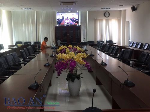 Hệ thống hội nghị truyền hình tại điểm trung tâm sở y tế Vũng Tàu