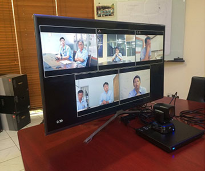 Lắp đặt thiết bị phòng họp trực tuyến giá rẻ AVer EVC300 cho công ty Sung Huyn Vina