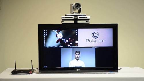 Thiết bị hội nghị truyền hình Polycom Group 500 kết nối 6 điểm cầu 1 lúc